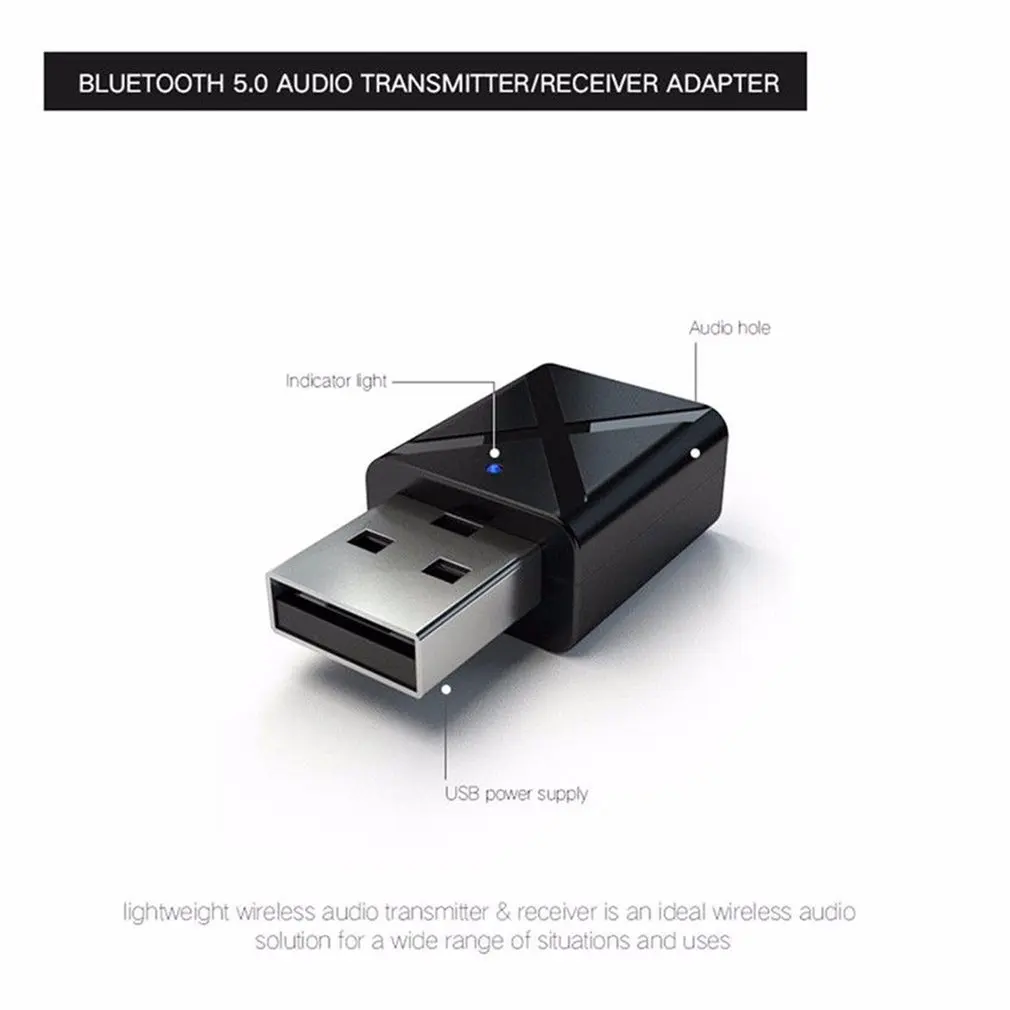 1 шт. USB Bluetooth 5,0 приемник аудио передатчик адаптер для ТВ/ПК наушники Динамик