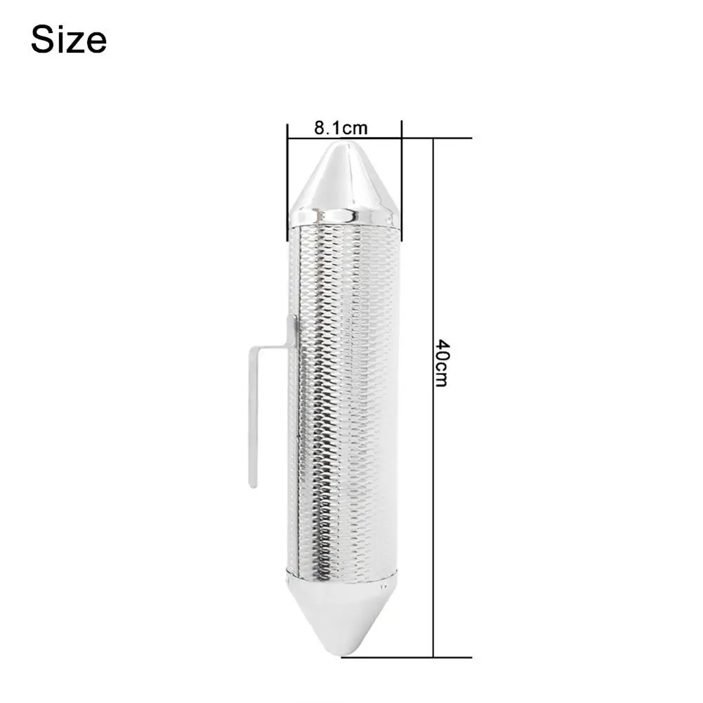 Серебряный металлический гуиро со скребком, песочный барабан, ударный Музыкальный обучающий аппарат, аксессуары для музыкальных инструментов