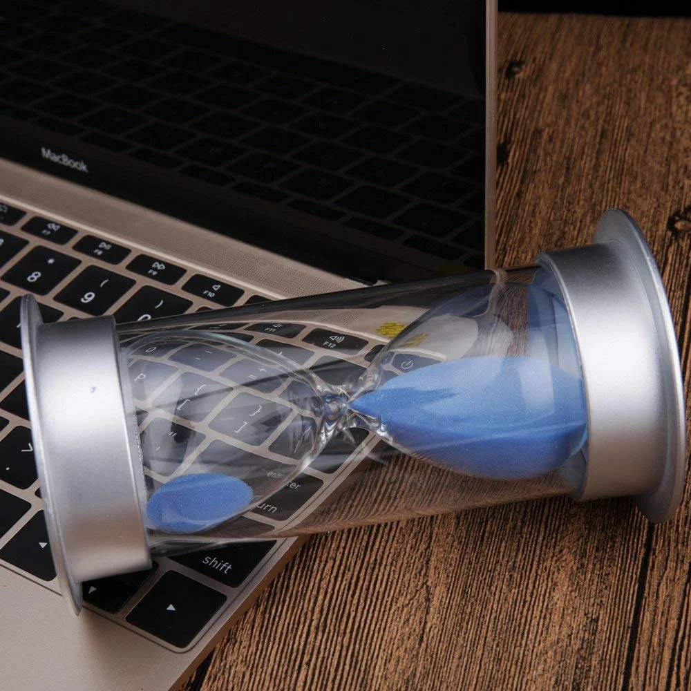 60 Minutes Hourglass,Modern Sand Timer With Sand For Mantel Office Desk Coffee Table Book Shelf Curio Cabinet Or End Table Chr