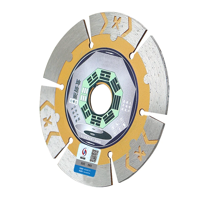 (MS01) 112*20*1.8mm high quality dry wall Slotted sheet 6 tooth Marble cutting granite,Concrete floor, tiles cutting saw  