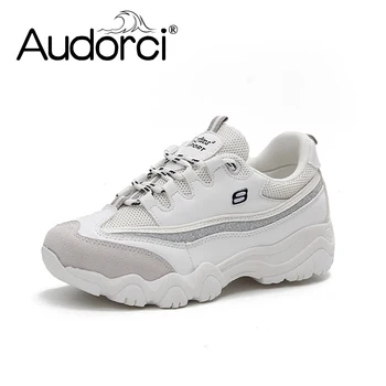 

Audorci 2018 Spring Air Mesh Student Breathable Lace Up Outdoor Women Shoes Lightweight Woman Causel Sneakers Shoe Size 35-40