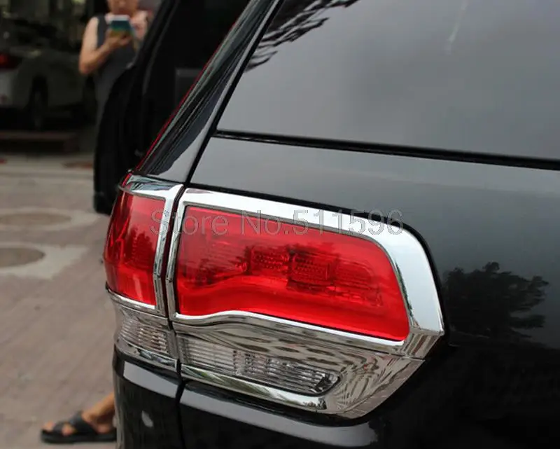 For Jeep Grand Cherokee 2014 ABS Chrome External Taillight Hoods Car