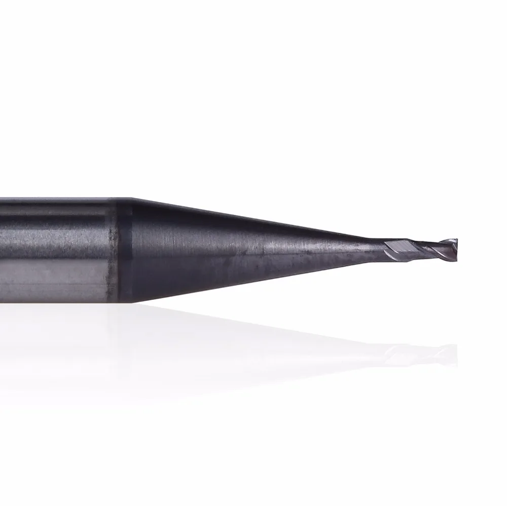 GM-2ES Вольфрамовая сталь 2 Флейта крошечная головка с покрытием приплюснутый Концевая мельница Фрезерный резак режущие инструменты для обработки металла HRC45
