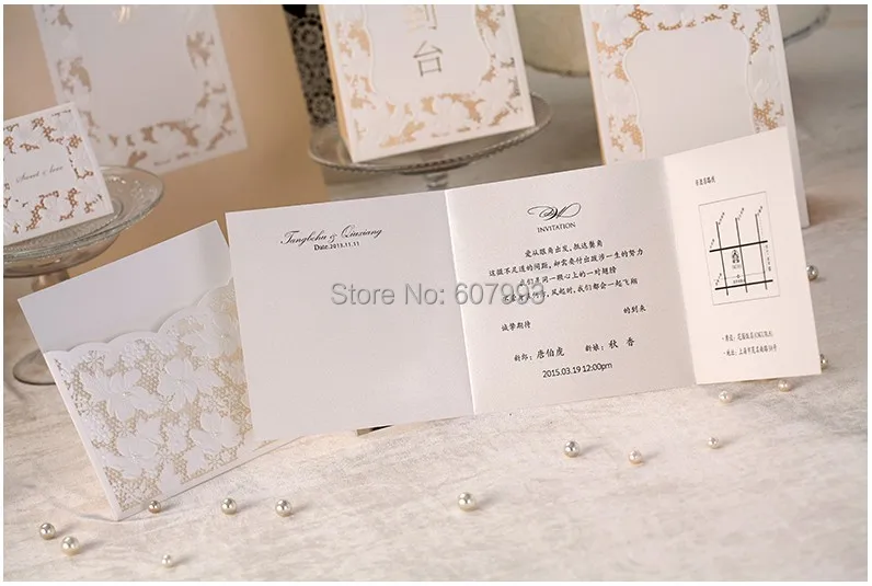 wedding invitations pocket