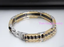 8 66 PUNK Biker 316L STAINLESS Steel Mens Bracelet Fashion Jewelry Bike Bicycle Chain Bracelet Jewelry