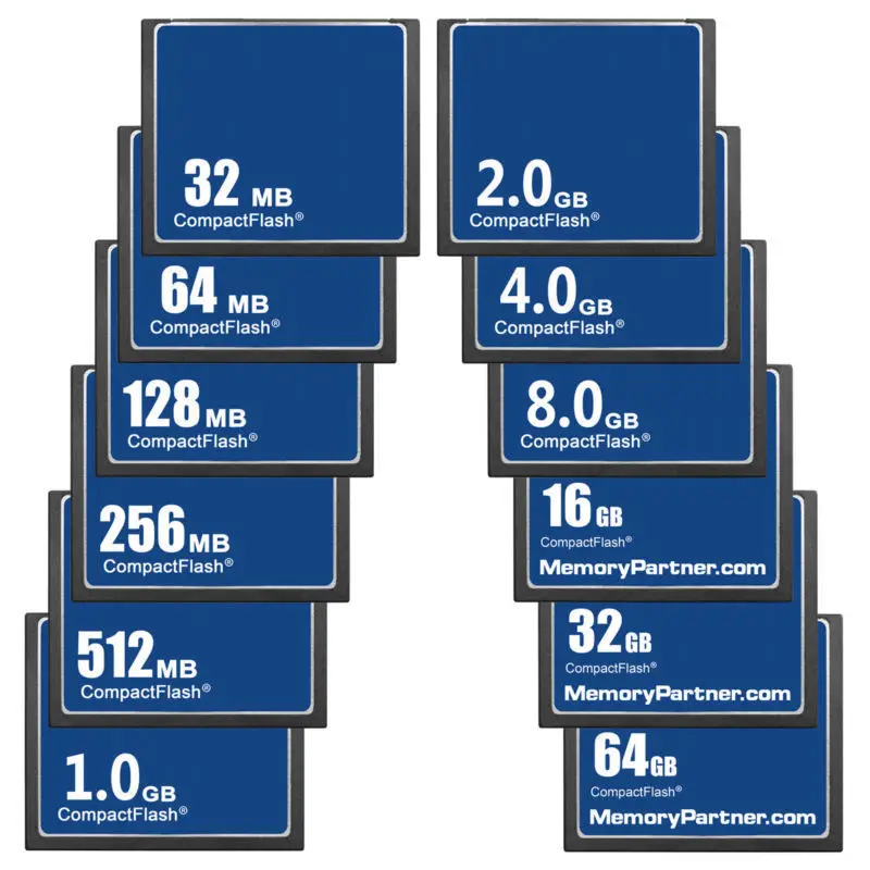 

100PCS/Lot Wholesale Cheap CF Card Memory Card Compact Flash 32MB 64MB 128MB 256MB 512MB 1GB 2GB 4GB 8GB16GB 32GB 64GB Used