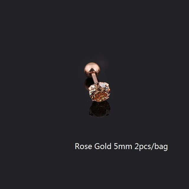 5mm rose gold