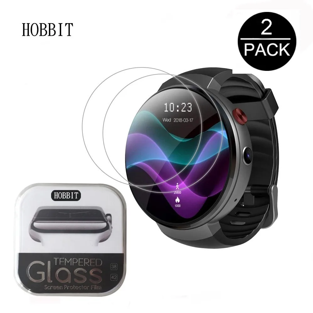 2PACK 0.3mm 2.5D 9H Clear Tempered Glass Screen Protector For Lemfo LEM7 MT6737 M7S Smart Watch Scratch Resistant Film | Электроника