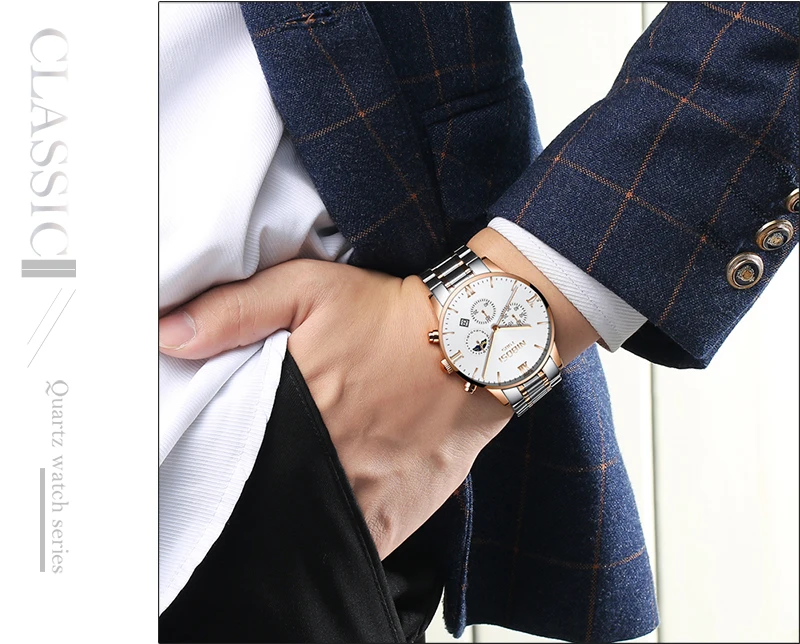 NIBOSI Dress Watch Men Gold 2018 Luxury Brand Men's Watch Waterproof Stainless Steel Famous Wristwatch Man Clock Water Resistant (22)