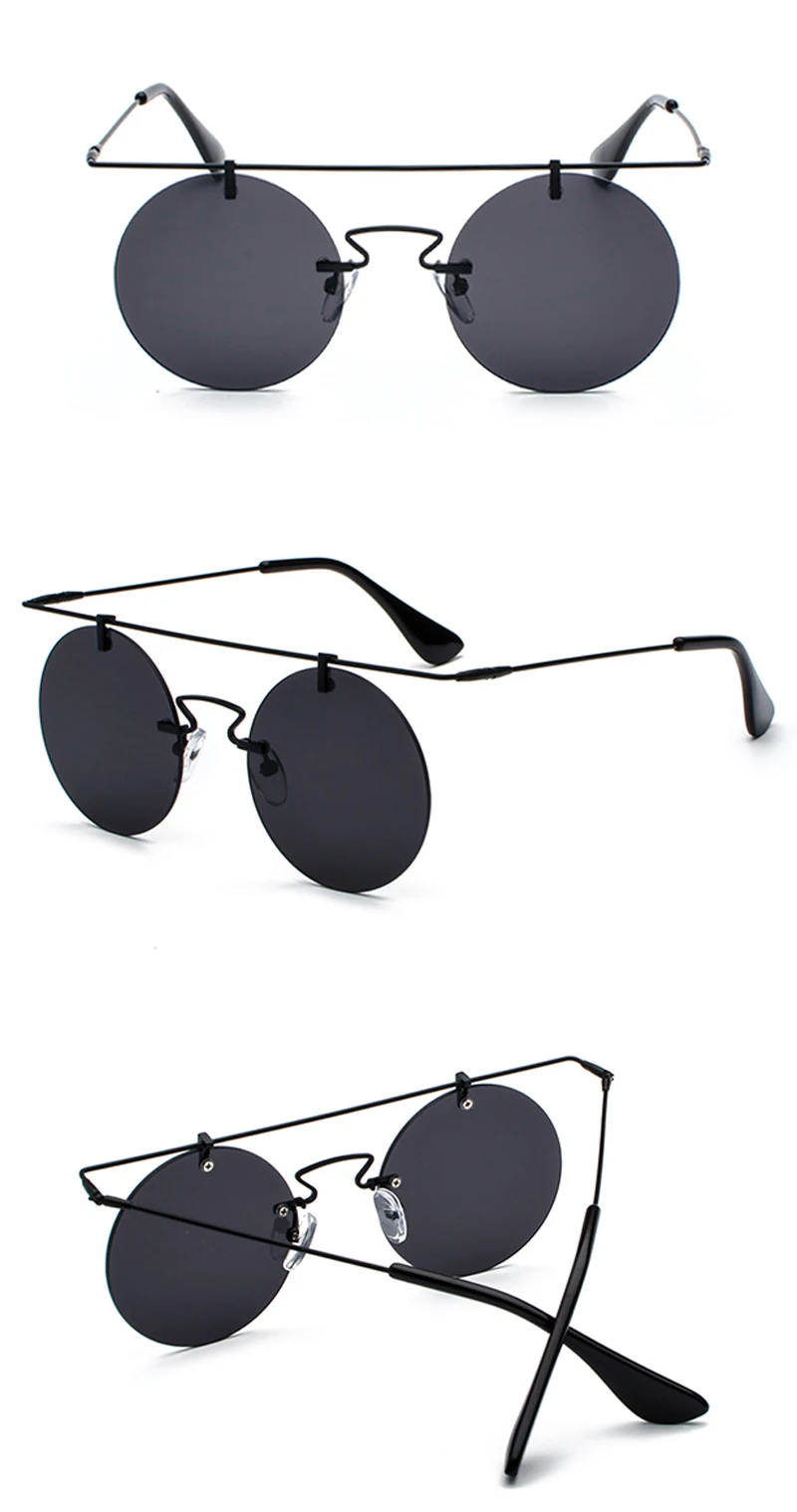 rimless sunglasses for women brand designer detail (5)