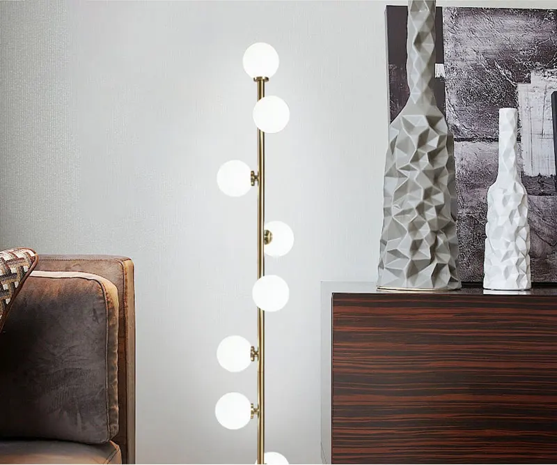 Modern LED Living Room Standing Lamp Nordic Simple Glass Ball Floor Lamp Home Deco Lighting Fixtures Bedside Lamps (4)