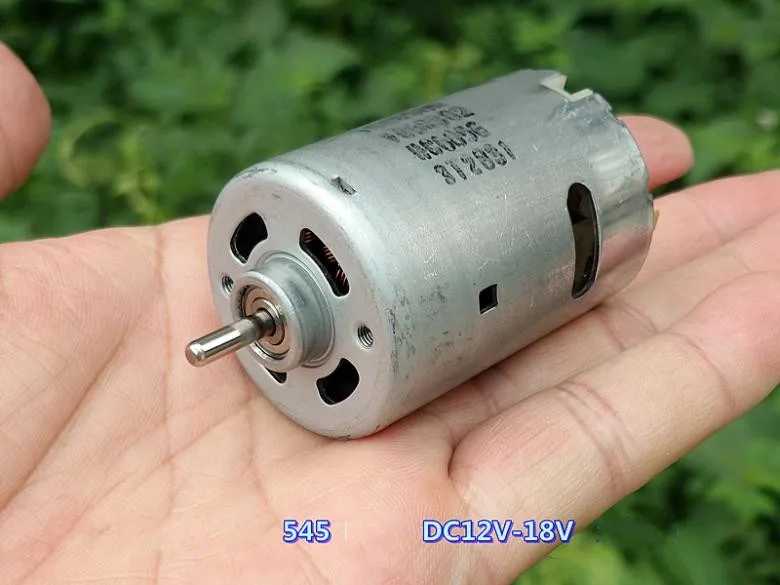 1 шт. DC12V-18V высокоскоростной двойной шарикоподшипник 545 двигатель портативный