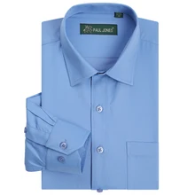 Мужская саржевая рубашка с длинным рукавом, базовый дизайн, рубашки с одним нагрудным карманом, Стандартная посадка, солидная, официальная, деловая, рабочая, Офисная рубашка