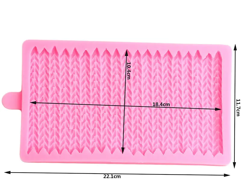 Массивная трикотажная силиконовая форма DIY для украшения торта на день рождения, форма для помадки, формы для шоколадной мастики, формы для конфет, инструменты для выпечки печенья