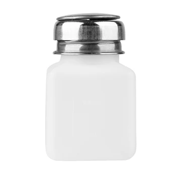 

100ml Empty Pump Dispenser Refillable Bottles For Acetone Polish Remover Alcohol Liquid Oil Nail Art Beauty Tools Nail Equipment