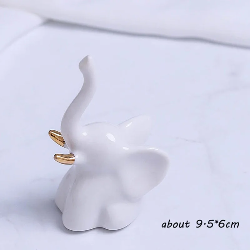 Керамические статуэтки золотого и белого цвета с лисой фарфоровые для украшения