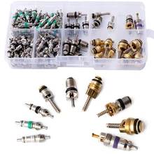 134Pcs R134A A/C Car Auto Air Conditioning Valve Core Car Tire Assortment Hot