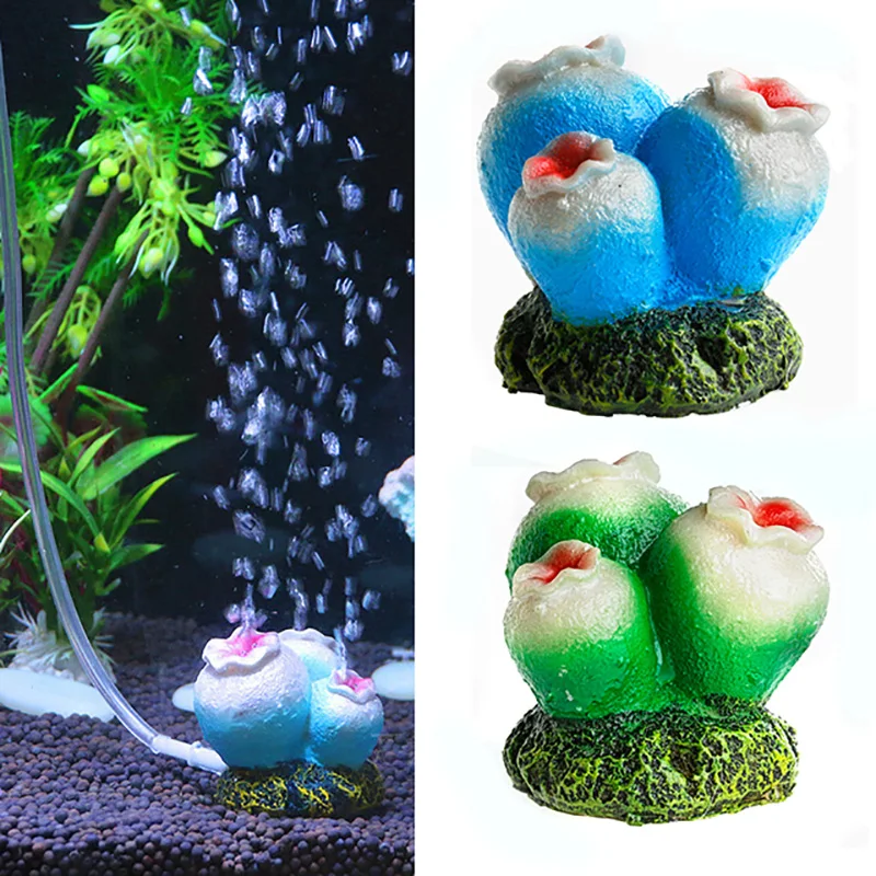 Aquarium Landscaping Stone Air Bubble Decoration Coral Fish Tank