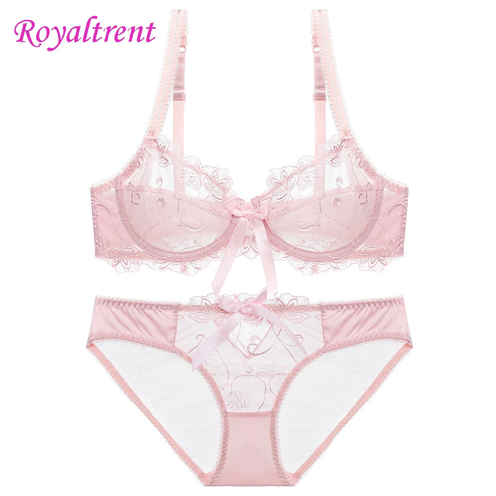 Girls Underwear Underwire Ultra-Thin Transparent Embroidery Breathable Sexy Ladies Bra Set Women'S Intimates Girls Underwear Underwire Ultra-Thin Transparent Embroidery Breathable Sexy Ladies Bra Set Women'S Intimates