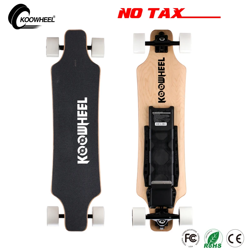 Update 2017 Koowheel 4 Wheel Electric Skateboard Scooter Electrico +Samsung Battery+Dual Hub
