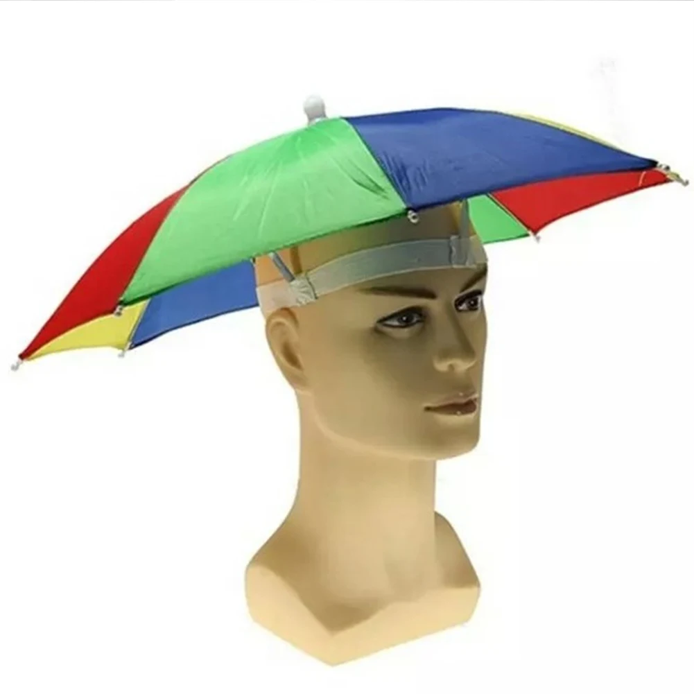 Foldable Umbrella Hat Sun Shade Waterproof Portable Outdoor Beach Camping Hiking Fishing
