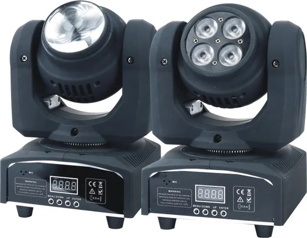Двухсторонний СВЕТОДИОДНЫЙ светильник 4x10 Вт + 1x10 RGBW DMX вращающийся на 512 градусов