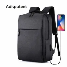 Adputent Usb рюкзак для ноутбука, школьная сумка, рюкзак, Противоугонный мужской рюкзак для путешествий, рюкзак для отдыха, Mochila