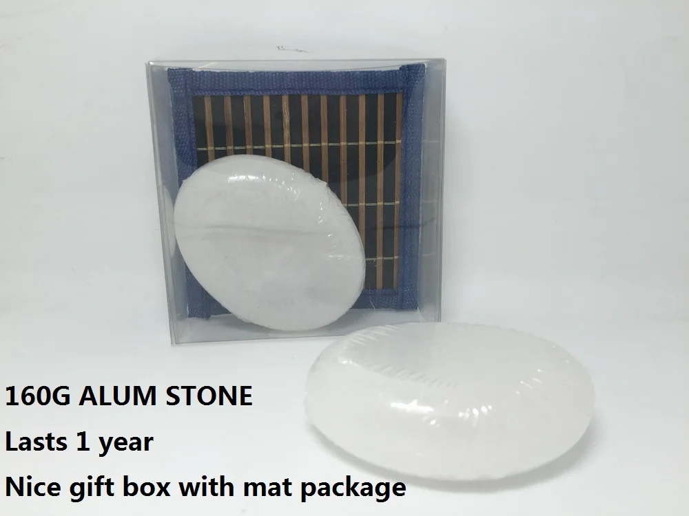 Free shipping for 160G Crystal deodorant stone,alum stick deodorant
