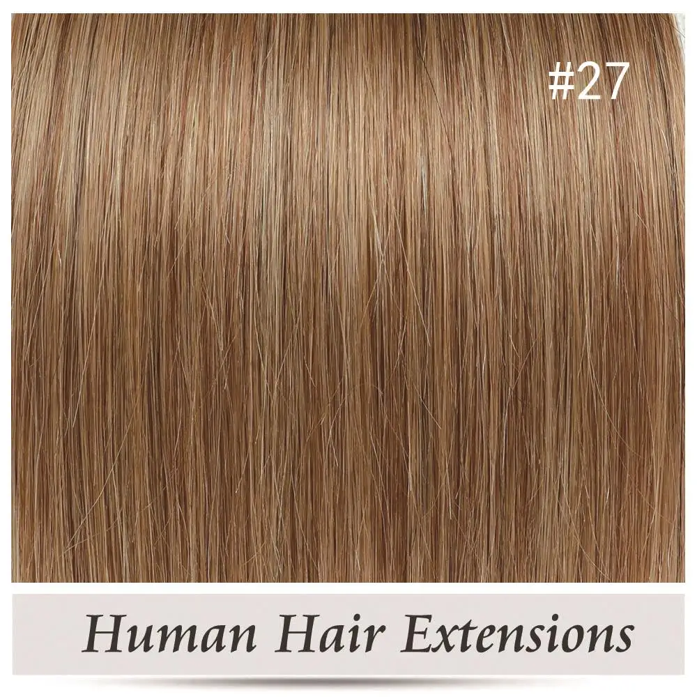 Alishow Remy Пряди человеческих волос для наращивания 20 шт. волос прямые волосы Комплект ленты в Пряди человеческих волос для наращивания 20 дюйм(ов - Цвет: #27