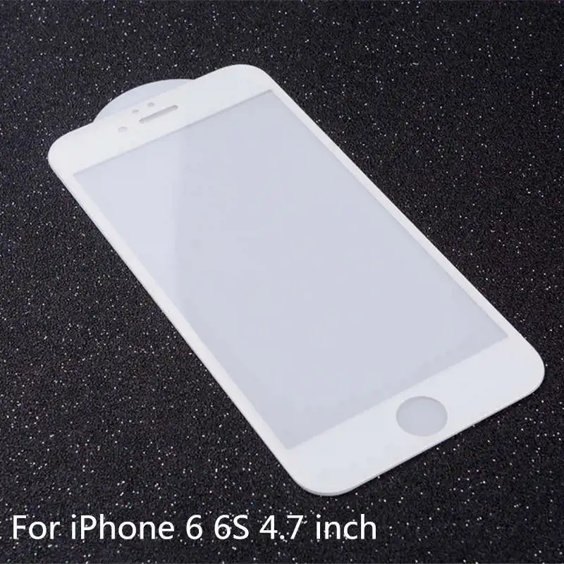 4D(2nd Gen 3D) полное покрытие закаленное стекло для iPhone 6 6S 7 7 Plus экран Взрывозащищенная пленка 9H чехол 6 6S 7 Plus стекло - Цвет: Wither For 6 6S