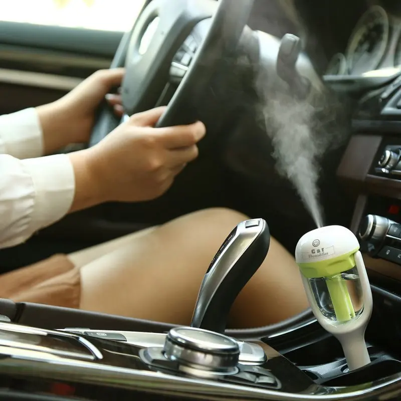 Мини-автомобиль эфирного масла масляный диффузор; увлажнитель для ароматерапии, Портативный автомобильный воздушный увлажнитель-прохладный туман очиститель воздуха в автомобиле