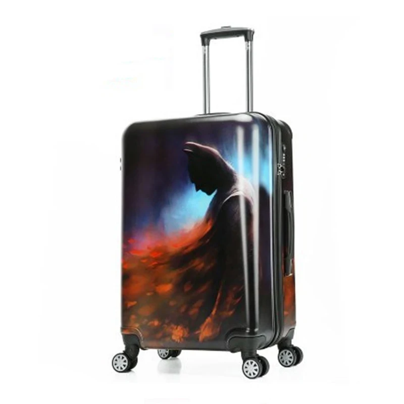 

Super invincible Superhero 20/24 inch size high quality PC Rolling Luggage Spinner Brand fan Suitcase