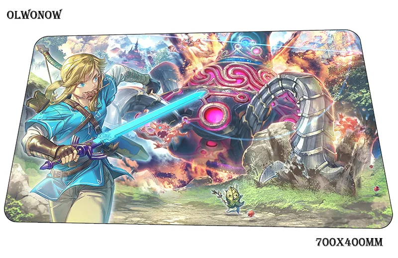 Zelda Коврик для мыши большой компьютерный коврик 70x40 см игровой коврик большой подарок на Хэллоуин padmouse Клавиатура Игры pc gamer стол