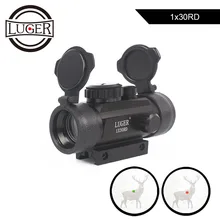 LUGER Tactical 1X30 Red Green Dot Riflescope Holographic Optics Sight Hunting Scope 11mm 20mm Dovetail Rail For Rifle Air Gun LUGER Tactical 1X30 Red Green Dot Riflescope Holographic Optics Sight Hunting Scope 11mm 20mm Dovetail Rail For Rifle Air Gun