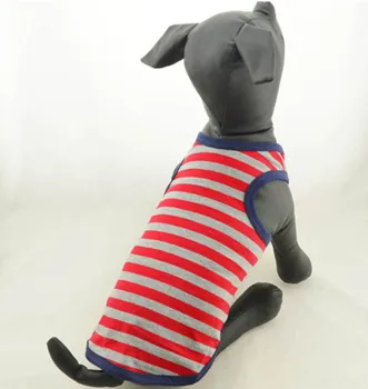 

New arrival large dog fashion strip vest big dogs summer shirts pets products pet costume clothes 1pcs XS S M L XL