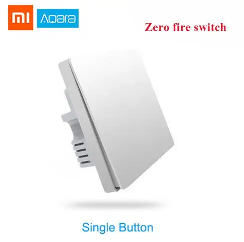 Умный светильник Xiaomi Aqara с управлением ZiGBee беспроводной ключ и настенный выключатель через приложение Smartphone удаленный комплект для умного дома - Цвет: Wall Single Key Z