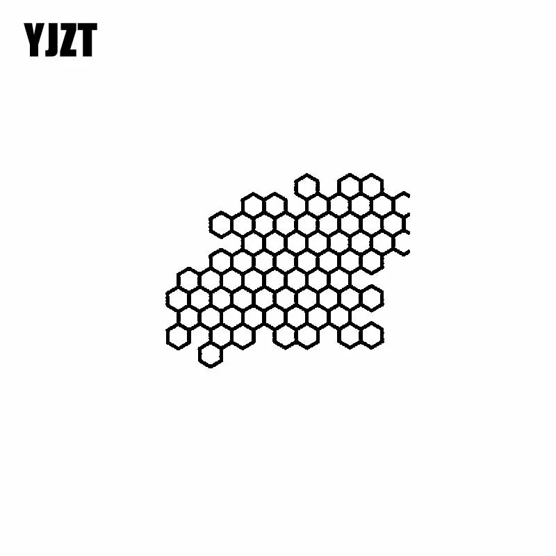 

YJZT 15.5CM*12.4CM Unusually Beautiful Bee Hive Delicate Nice Vinyl Decal Lovely Car Sticker Black/Silver C19-1356