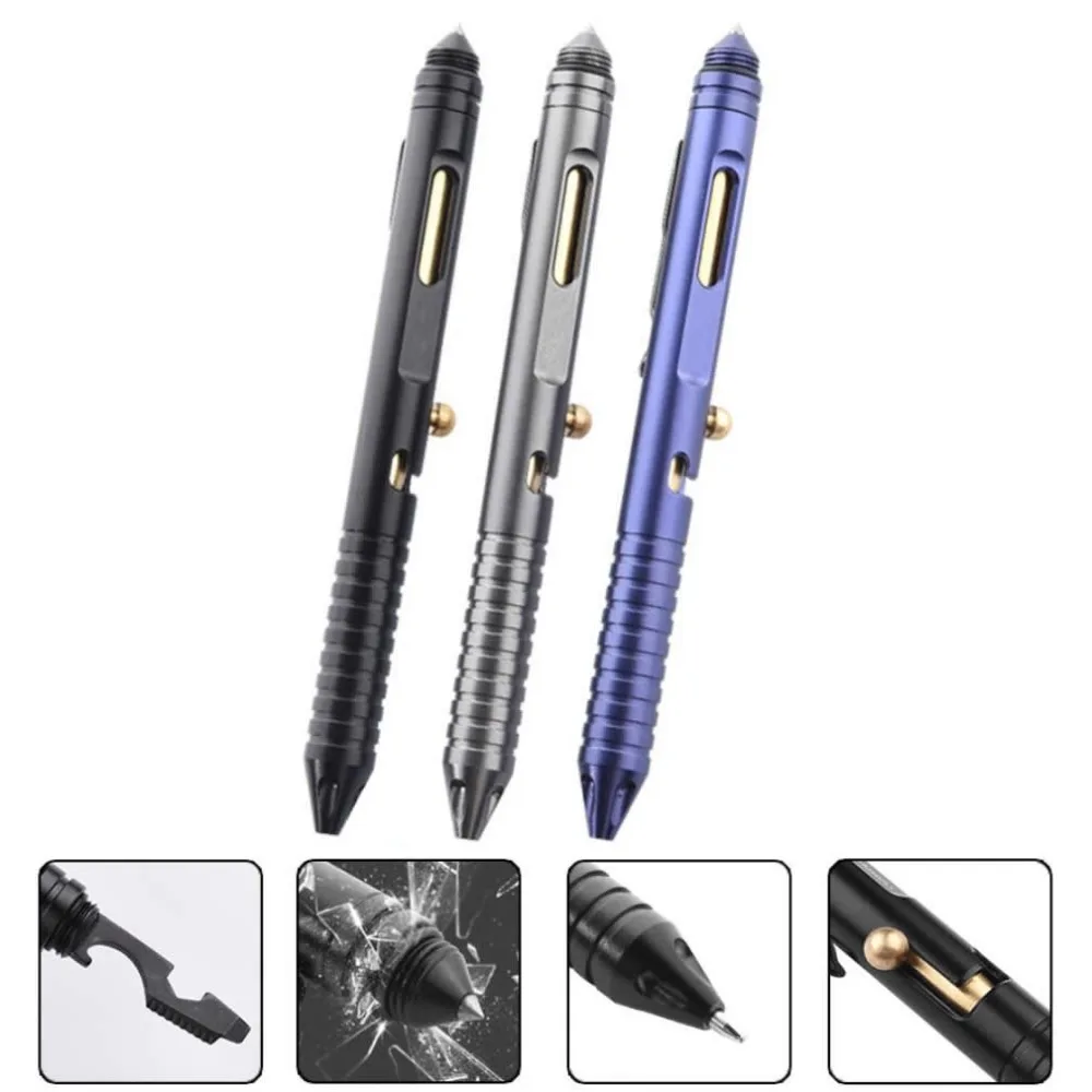 3in1 Multifunction Tactical Pen Self Defense Tool Emergency Glass