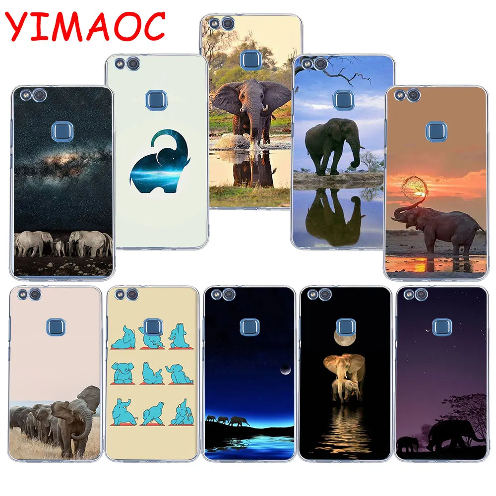 

YIMAOC 197z Hot Elephant Printing Soft TPU Case for Huawei P20 Pro P10 P9 P8 Lite P Smart Mate 10 lite 20 pro