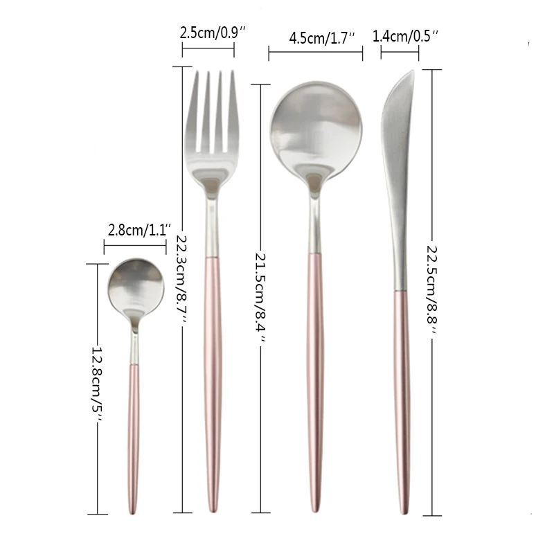 pink cutlery set  (7)