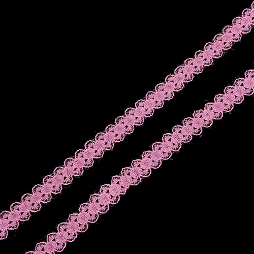Ширина 15 мм 5 ярдов/партия вышитая Сетка кружевная отделка ткань одежда лента повязка на голову Свадебная вечеринка украшения DIY аксессуары - Цвет: dark pink