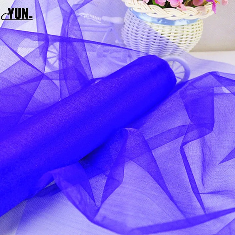 DIY 0.48x5M Yarn Crystal Tulle Organza Sheer Gauze Element Baby Girls Birthday Party Dress Wedding Decorative Baby Shower 7D (18)