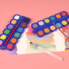 12/21/24 Цвета водонепроницаемого материала; Водонепроницаемая Цвет пигментное окрашивание комплект яркий Цвет Портативный воды Цвет для рисования емкостью для товары для рукоделия