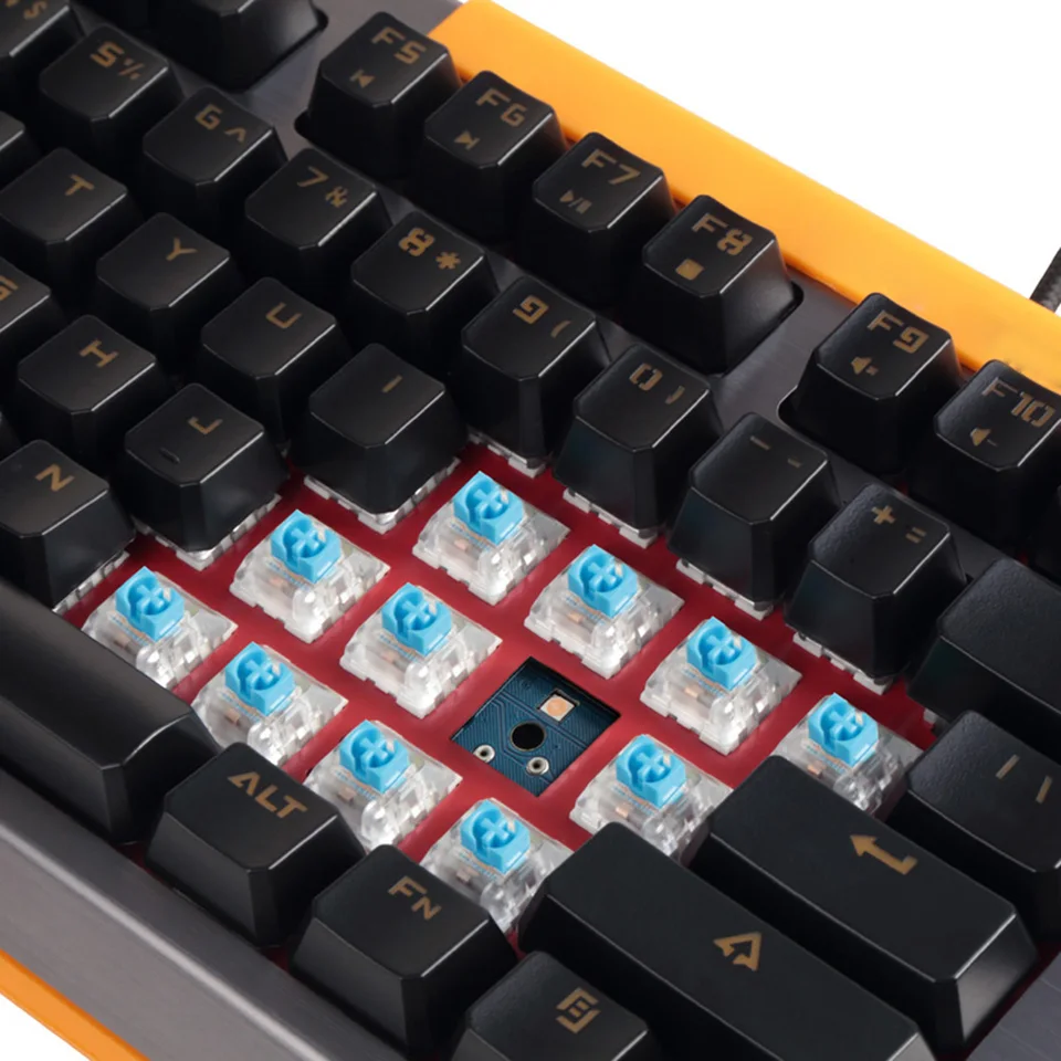 Delux Km09 Mechanical Gaming Keyboard 104 Keys N Key Rollover Design Cool Light Effect For Home Office Aliexpress