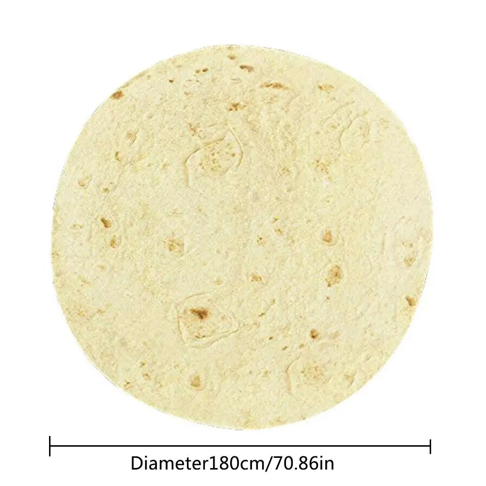 1 шт. комфортная еда творения буррито Обернуть Одеяло идеально круглый тортилья бросок для дропшиппинг - Цвет: D 180cm