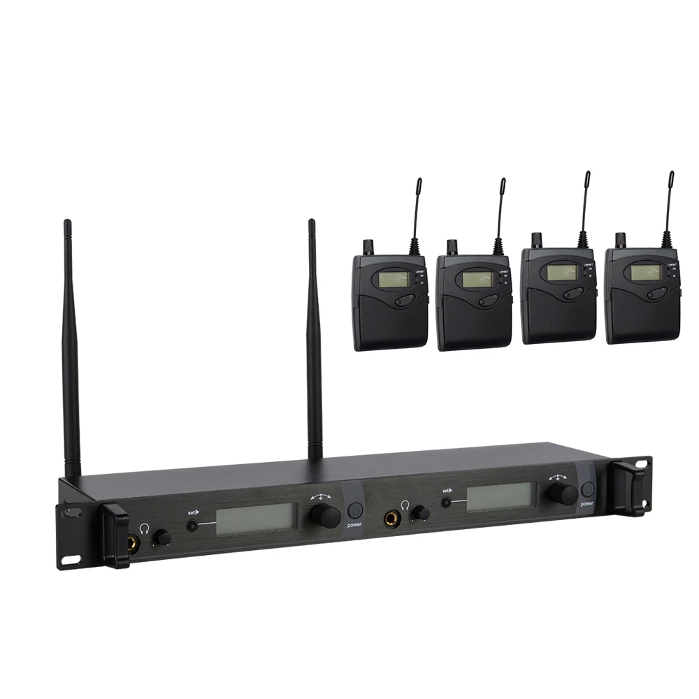 4 Receivers Twin transmitter Wireless in ear