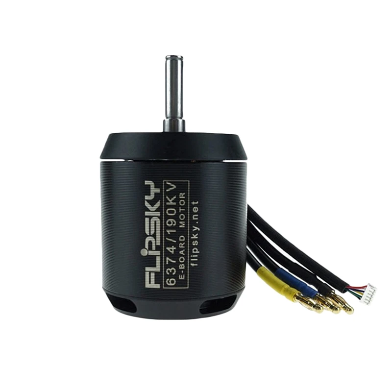 AABB-HGLTECH Hglrc-Flipsky S-6374 190Kv 3250W вал 8 мм бесщеточный сенсорный двигатель для электрического скейтборда Rc модель часть аксессуары - Цвет: Black