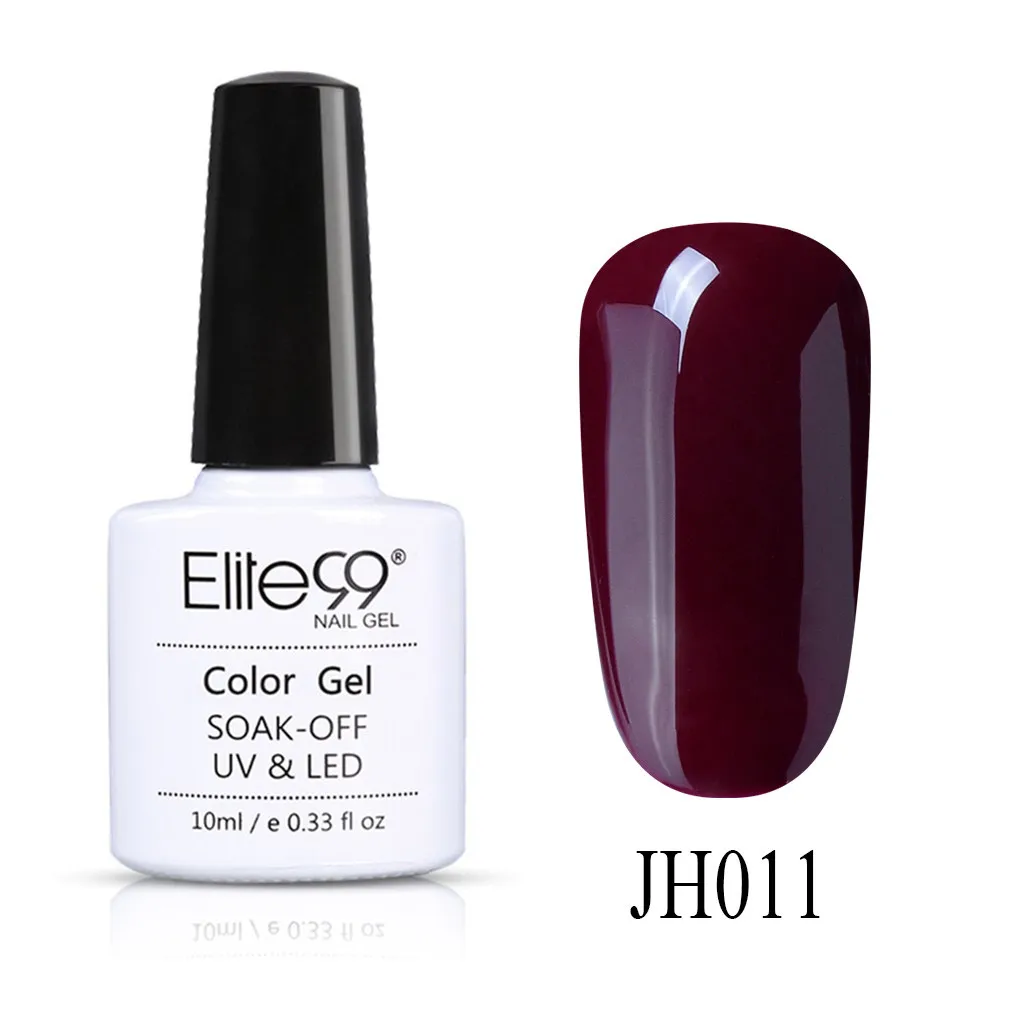 Elite99 10 мл синий Цветной Гель-лак для ногтей Полупостоянный Светодиодный УФ-Гель-лак для дизайна ногтей отмачиваемый Гель-лак для ногтей - Цвет: JH011