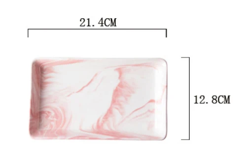 Скандинавском стиле мраморная живопись пномов розовый белый керамическая Ювелирная тарелка ожерелье для косметических принадлежностей для еды поднос для хранения сухофруктов Органайзер
