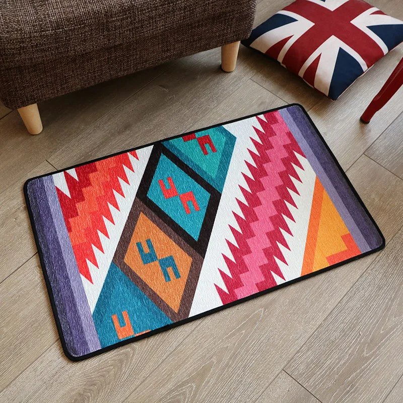 Geometric Rug For Entrance Door Mat For Bedroom Non Slip Bath Mat Floor